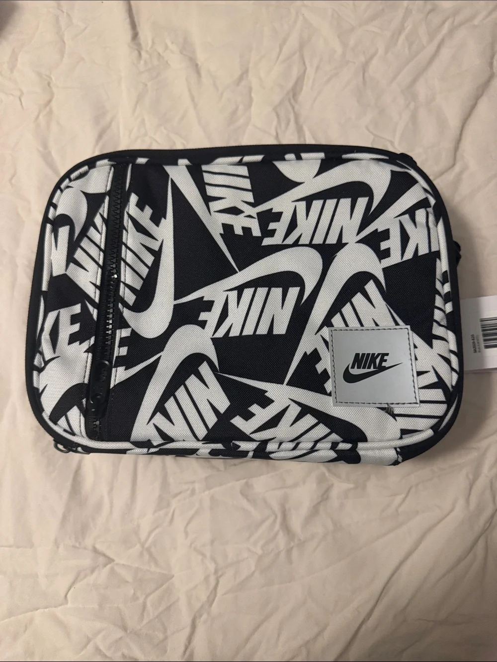 Nike Black & White Logo Hard Shell Lunch Box